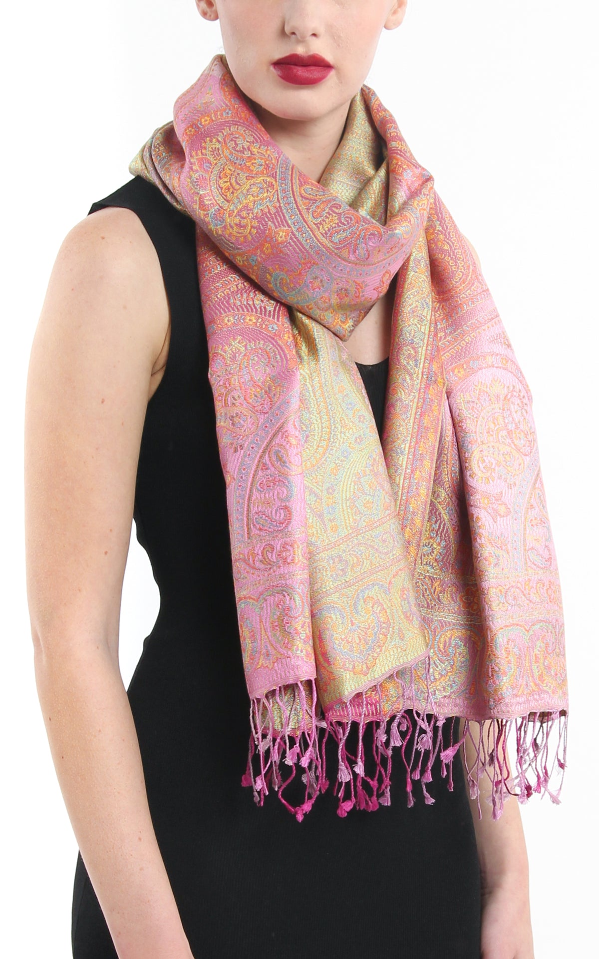 Pale Peach Fine Silk Wrap - TT45-213 – The Little Tibet